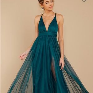Blue/Green Maxi Dress